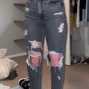 ripped mom jeans